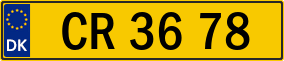 Trailer License Plate
